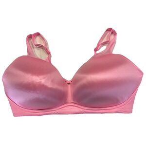 Torrid Curve Dream Wire Free Bra Pink 44DD Full Coverage Adj Strap Seamless